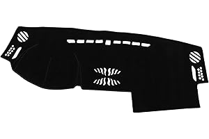 A ABSOPRO Copri Cruscotto per Auto Copertura Cruscotto Tappetino Antiscivolo per Land Rover LR2 Freelander 2 2007-2014 Poliestere Nero