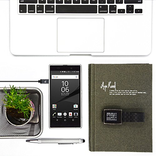 Rampow Cavo USB Micro USB Carica Rapida - 2m - GARANZIA A VITA - Nylon Antigroviglio Cavo del caricatore per Android, Samsung, HTC, Nexus, Nokia, Motorola, Huawei, LG, Kindle e Altro - Grigio Siderale