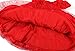 Pandaren® infant baby girl summer red spotted roses short sleeve dress skirt (Red) (6-12 months)