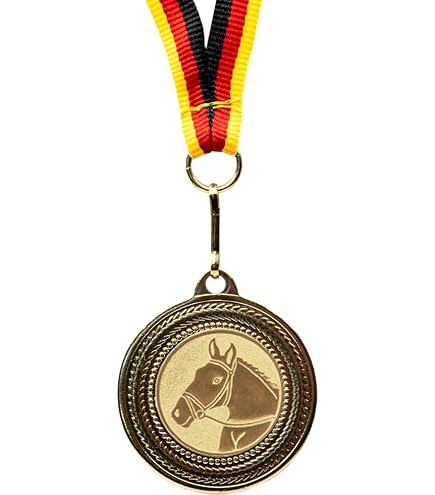 8 fiocchi da torneo, rosette, rosette, per vincitori, in 4 colori, 7,5 x 15 cm, hobby horse rosette per winner, fiocchi da torneo, set per gli amanti dei cavalli, medaglie rosette per