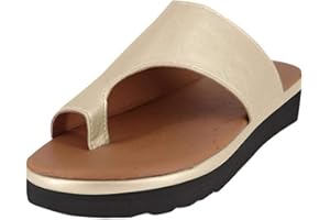 QAZW Sandali da Donna ortopedici per Alluce valgo con Zeppa Infradito da Donna comode con correzione dell'alluce Pantofole Casual Open Toe con correttore di borsite,C-40(EU)