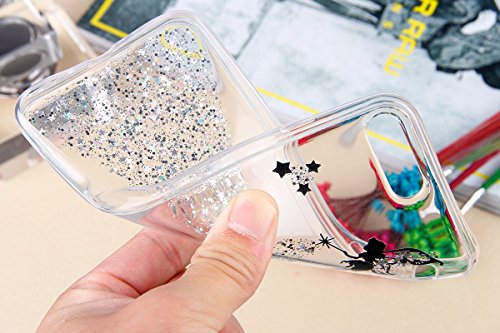 Ikasus     Carcasa de silicona para iPhone 7 Plus de 5 5  pulgadas  dise  o con estrellas brillantes   ngel ni  a  modelo ultra fino  transparente  flexible  ultra delgado  iPhone 8 Plus Case iPhone 7 Plus Case