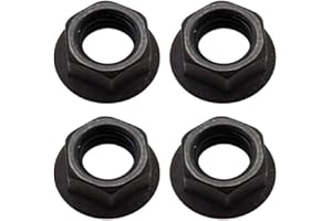 cyclingcolors 4X ÉCROUS A EMBASE CRANTÉE M10 AXE PÉDALIER Carre Fixation MANIVELLE VÉLO Cycle VTT Route Ville Vintage