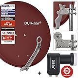 DUR-line 2 Teilnehmer Set - Qualitäts-Alu-Sat-Anlage...