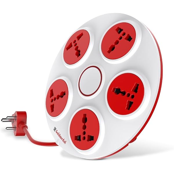 Goldmedal 360 Degree Spike Guard with Dual USB Port | 4 Universal