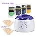 Price comparison product image Hair Removal Waxing Kit Yahead Electric Rapid Melt Hot Wax Warmer with 4 Packs Flavors Hard Wax Beans (Tea Tree, Lavender, Honey, Chamomile) and 20pcs Wax Applicator Sticks