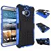 Produktbild HTC ONE M9+ (M9 PLUS) Case DRUnKQUEEn Heavy Duty Rugged Hybrid Armor Dual Layer Hard Shell Tire Tread Grenade Grip Combat Tyre Textured Cover with Kickstand