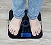 1byone Body Fat Scale with Tempered Glass, 180kg/400lb Weight Capacity, 10 Users Auto Recognition, Measures Weight, Body Fat, Water, Muscle, Calorie and BMI, Black