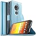 Produktbild KuGi Motorola Moto E5 Hülle, Moto E5 Wallet Case, Brieftasche Case Hülle PU Kunstleder Flip Case mit Standfunktion Kartenfächer und Bargeld für Moto E5 Smartphone.Blau