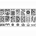 Amison 10pcs Women Nail Art DIY Nail Stamp Stamping Image Plate Print Nail Art Template