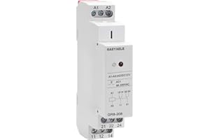 GAEYAELE Intermediate Auxiliary Relay 8A 2SPDT Din Rail Switch Relay (GR8-208,AC/DC12V)