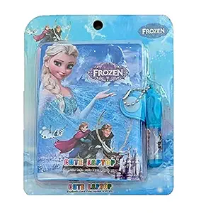 AUM Frozen Small Pocket Diary with Small Pen for Kids Stationery Set with Frozen Pen for Students Kids Children Birthday Return Gift