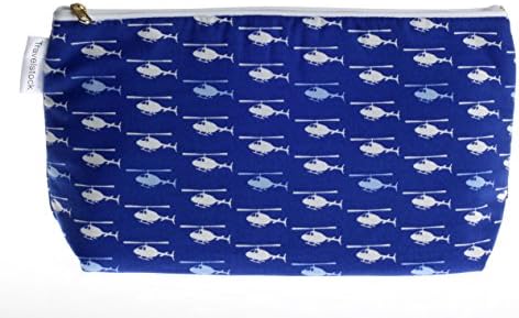 Kids Cotton Wash Bag - Helicopters