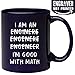 Produktbild Sarcasm Engineer Gifts Kaffeetasse mit Gravur"I'm An Engineer Good With Math"