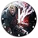 Produktbild nioh Bild auf Wanduhr mit weißen stumpfen Zeigern und Ziffernblatt, Durchmesser 30cm, perfekte Dekoration für Ihr Zuhause, Super Geschenkidee für groß und klein