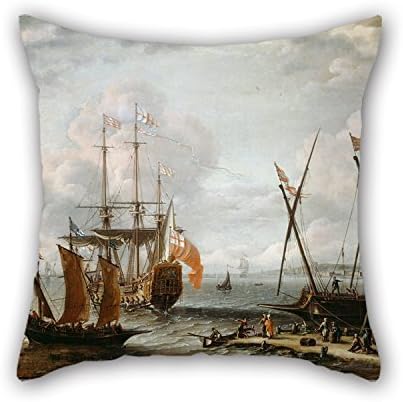 Slimmingpiggy Pillow Cases Of Oil Painting A Castro, Lorenzo - A Calm 18 X 18 Inches / 45 By 45 Cm,best Fit For Kitchen,lover,christmas,car,drawing Room,home Each Side