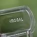 Hqdeal Acrylic Makeup Brush and Cosmetic Holder Organiser Storage with 3 Compartments