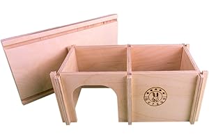 Getzoo Domek dla chomików, przestronny domek dla gryzoni, dwukomorowy system do swobodnej aranżacji przestrzeni, zdejmowany dach, bezpieczny i stabilny, imituje naturalne środowisko