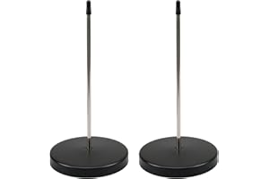 GREACESRIO 2 Piezas Soporte para Recibos de Acero Inoxidable, Pinchos para Notas, 14cm Soporte Para Recibos De Escritorio, para Restaurante, Bares, Cocina, Oficina, Hotel (Negro)