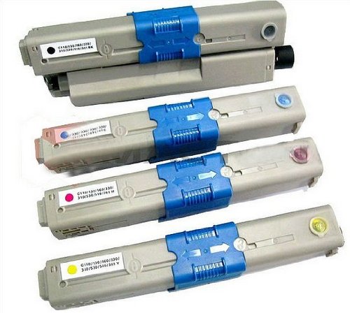 PerfectPrint Kompatibel Toner Patrone Ersetzen für OKI C-310 310N 310dn 330 330DN 331 510 511 530 530DN 531 MC-351DN 352 361 362 561 C310 / C330 (Schwarz/Cyan/Magenta/Gelb, 4-pack)