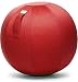Produktbild VLUV LEIV Stoff-Sitzball - Ø 65cm / Ø 75 cm in Ruby Rot + Designer Flaschenöffner (siehe Bild). Hochwertige Sitzbälle / Gymnastikbälle für Zuhause und Büro.