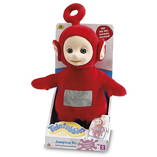 Teletubbies- Peluche saltarín PO, 28 cm (Giochi Preziosi TLB09000), Color Red (Spagna