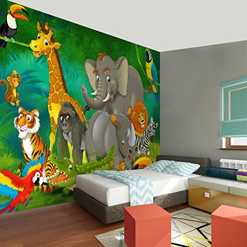 Fototapete Jungelbuch 352 x 250 cm – Vliestapete – Wandtapete – Vlies Phototapete – Wand – Wandbilder XXL – !!! 100% MADE IN GERMANY !!! Runa Tapete 9041011a - 4