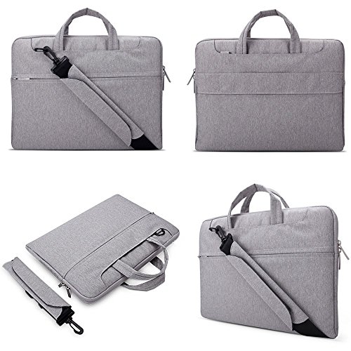VANWALK 13 3-Zoll-Laptop Staubdicht Waterproof Oxford Aktentasche Schultertasche Tasche H  lle Laptop Tablet Notebook Macbook Pro Air  13 3 Zoll  grau