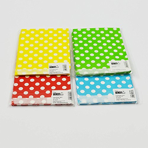 100 Frau Wundervoll Papiertüten – Design Mix – 4 Designs mit je 25 Papiertüten / Geschenktüten / Candy Paper Bags - 8