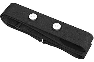 ANCLLO Ersatz-Brustgurt für Herzfrequenzmesser, Verstellbarer, weicher Ersatz-Brustgurt, kompatibel mit Polar H10, Polar H9, Polar H7 (schwarz)