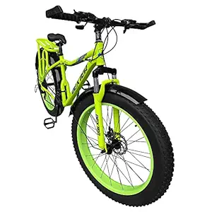 Dexter Front Suspension 21-Speed Adventure Sports Mountain Bike for Men?s and Women?s Bike with Lightweight 18 Inch Carbon Steel Frame 26x4 inch Tires Bicycle