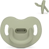 Suavinex, All Silicone Pacifier, for Babies 0/6 Months, Pacifier with Anatomical Sx Pro Teat, Super Soft and Flexible, Ideal