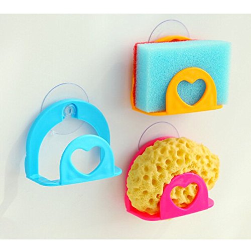 Bluelover 3PCS Küche Sponge Debris Regallager Geschirr Storage Box Halter - 4