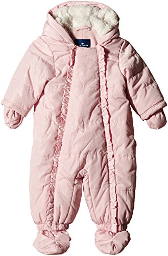 TOM TAILOR Kids Baby Girls teddy details padded overall/510 Snowsuit, Pink (rose Smoke 5466), 3-6 Months (Manufacturer size: 68)