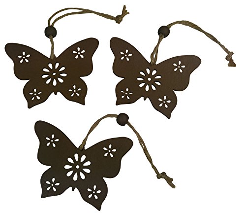 khevga 12 Deko Schmetterling Hänger Vintage 12er Set - 5