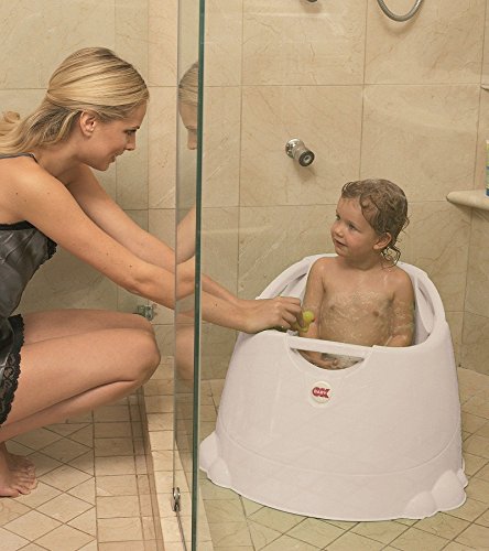 OKBaby Opla Shower Bath and Baby Pool, Pearl White