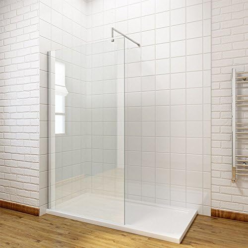 Bathroom Supplies 1600x800mm Tray + 1000mm Wetroom Glass Walk In Shower Door + Free Waste