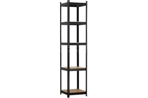 THINIA HOME Estantería Modular con 5 Baldas Ajustables 180x40x40cm 175Kg