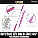 Epiwand Facial Hair Remover Kit - Effectively Remove Unwanted Face Hair Without The Use of Tweezers, Harmful Bleaching Creams, Threading Systems, Expensive Laser & Electrolysis Treatments or Wax Strips (Set Includes 1 x Epilator & 1 x Eyebrow Razor/Trimmer)