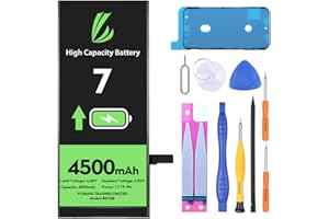 LL TRADER Akku für iPhone 7, 4500 mAh hohe Kapazität Lithium-Polymer-Akku mit Reparaturwerkzeug