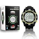 Indigi® Wasserdicht Bluetooth 4.0 Sport Armbanduhr + Call Benachrichtigung + SMS Benachrichtigung + Stoppuhr + 1 Jahr Batterie (rot)