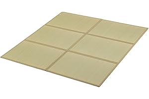 FULI Japanese Tatami Mattress, Igusa Mat (Japanese Rush Grass) Foldable, Made in Japan (Natural, Queen)