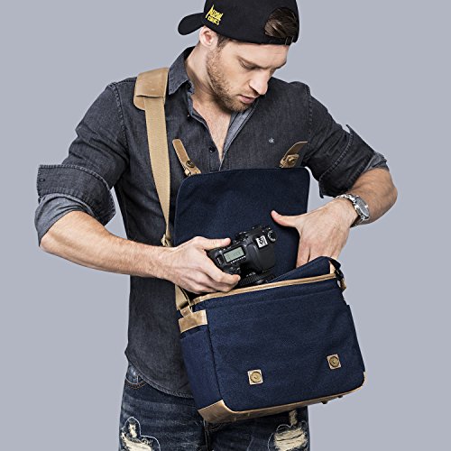 Sac Sling K F Concept KF13 061 Sac pour Appareil Photo 1 cam  ra   2 lentille Sacoche Appareil Photo Sac d   paule   tui Housse en Nylon avec Bandouli  re pour Appareil Photo Reflex  Pratique    Porter