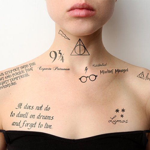 Tattify Harry Potter Temporäre Tattoos- Du bist ein Zauberer (Set mit 24) - 3