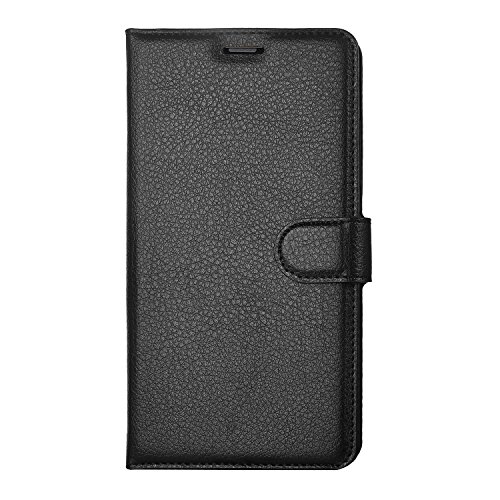 KuGi Homtom HT7 Pro / Homtom HT7 Hülle- Hochwertige Ständer PU-Leder-Mappen-Kasten für Homtom HT7 Pro / Homtom HT7 4G LTE Smartphone.(Schwarz) - 3