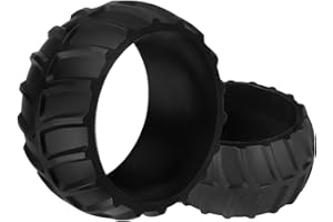 EVEHAP 2 Stück Radschutz für Worx Landroid Frontrad Profil Erhöhung Überzug M500 M700 S300 M1000 auch Plus Modelle