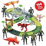 puente colgante bilbao precio 【CREA SU PROPIA PISTA DE DINOSAURIOS MUNDIALES】Este dispositivo de pistas de carrera es un tema militar,que cuenta con vehículos militares,volando por las esquinas,corriendo en los ascensores,y bajo el puente,¡Qué emocionante es esta aventura! La pista de carretas es fácil de girar,que puede crear cientos de pistas diferentes.