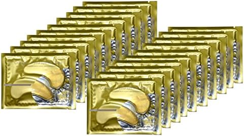 Smyrna Anti-Aging, Anti Wrinkle 24k Gold Collagen Eye Pads Patches, Eye Mask - Repair and Moisturize Puffy Eyes, Dark Circles (20 Pairs)