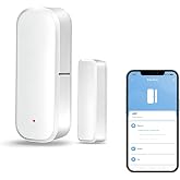 Zigbee Sensor for Doors and Windows, Zigbee Hub Required, Compatible with Alexa/Google Home/Home Assistant/Tuya, Real-Time Al