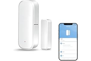 Smart Zigbee dörr- och fönstersensor, kräver Zigbee-hub, kompatibel med Alexa/Google Home/Home Assistant/Tuya, trådlös detekt